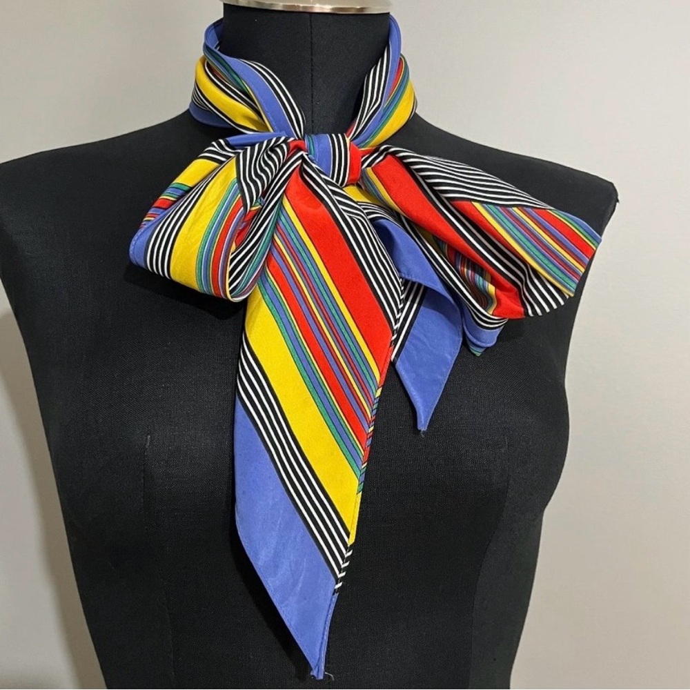 Vintage Colorful Striped Women's Scarf